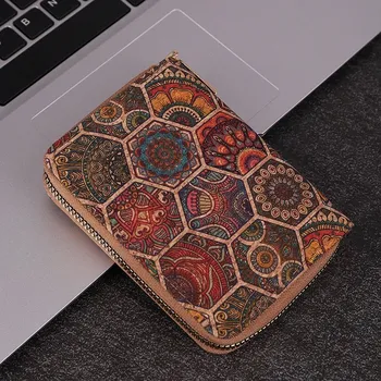 Peněženka Boho peněženka s korkovým vzorem | peněženka, dámský doplněk - A5