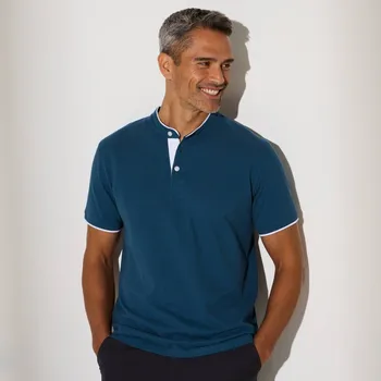 Blancheporte Jednobarevné polo z piké úpletu tyrkysová 117/126