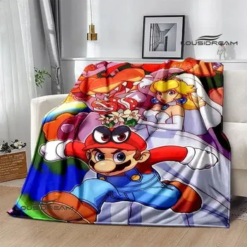 Dětská deka 3D deka mario bros pikniková přikrývka | dětská deka, teplá přikrývka - 29 , 150x180cm