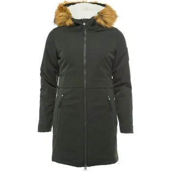 Dámský kabát Dámský kabát LOAP NAVARA L Tmavě zelená, Žlutá