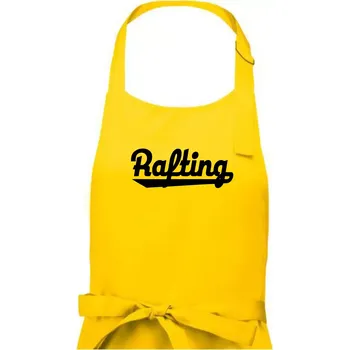 Kuchyňská zástěra Rafting nápis - Dámská zástěra na vaření - Univerzální velikost ( Žlutá )