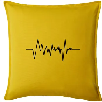 Polštář Ekg samostatné - Polštář 50x50 - 50x50 - Pouze potah ( Žlutá )