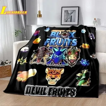 Dětská deka Deka s motivem blox fruits | dětská deka, cestovní přikrývka - 3 , 100x150CM