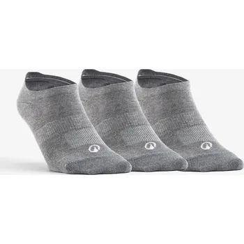 DECATHLON Nízké tenisové ponožky RS160 3 páry 35/38 ŠEDÁ