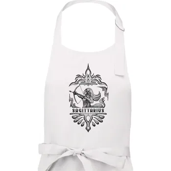 Kuchyňská zástěra Sagittarius - vintage - Pánská zástěra na vaření - Univerzální velikost ( Bílá )