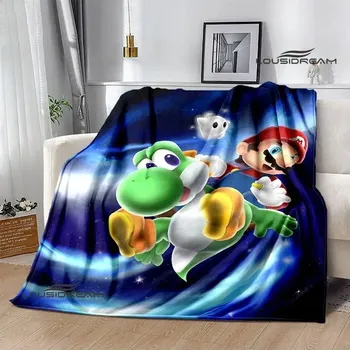 Dětská deka 3D deka mario bros pikniková přikrývka | dětská deka, teplá přikrývka - 24 , 100x130CM