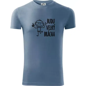 Pánská móda Budu velký brácha - Viper FIT - Pánské zůžené tričko - 3XL ( Denim )