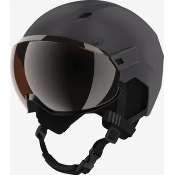 WEDZE Lyžařská helma se zorníkem H-PST 550 S ČERNÁ|ŠEDÁ
