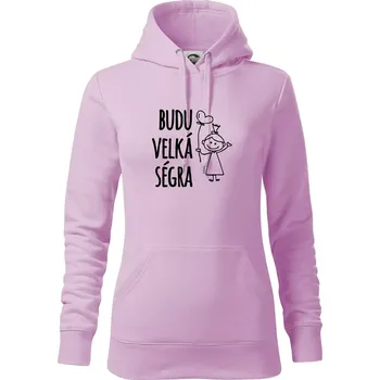 Dámská mikina Budu velká ségra - Mikina dámská Cape s kapucí - XS ( Orchid )