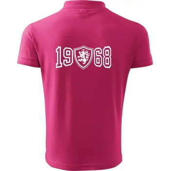 Pánská košile Narozeninový motiv - znak - 1968 - Polokošile pánská Pique Polo 203 - XL ( Purpurová )