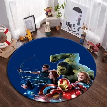 Koberec Avengers kulatý koberec Marvel pro děti | dětský koberec, kulatý koberec - 14 , 40x40cm