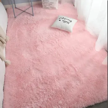 Koberec Měkký chlupatý koberec do obýváku | koberec, podložka - Růžový , 120x200cm