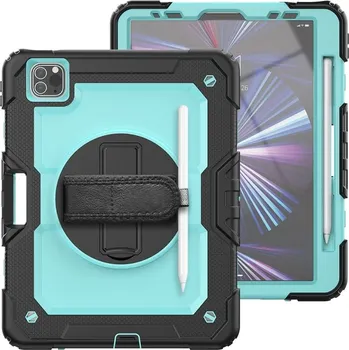 Pouzdro na tablet VSECHNONAMOBIL 77888 SOLID 360 Odolný obal pro Apple iPad Air 11 2025 / Air 11 2024 světle modrý