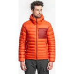FORCLAZ Pánská turistická péřová bunda MT 500 S KAŠTANOVÁ|ORANŽOVÁ|VÍNOVÁ