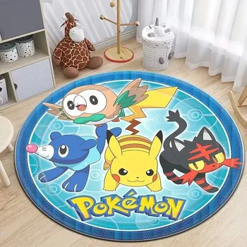 Koberec Pokemon kulatý koberec do pokojíčku | koberec, podložka - 10 , 120x120cm