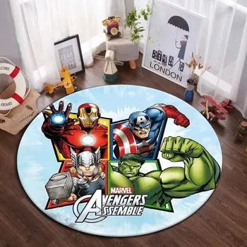 Koberec Avengers kulatý koberec Marvel pro děti | dětský koberec, kulatý koberec - 2 , 80x80cm