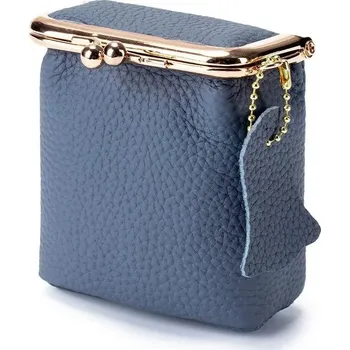 Kosmetická taška Kožená taštička na klíče s rtěnkou | kožené pouzdro, kosmetická taštička - Modrý