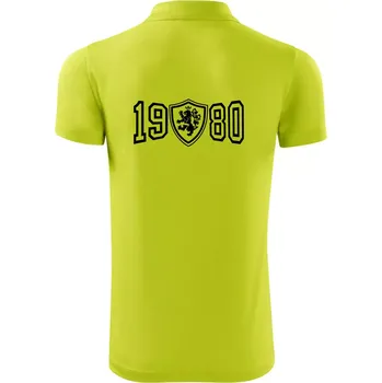 Pánská košile Narozeninový motiv - znak - 1980 - Polokošile Victory sportovní (dresovina) - 3XL ( Limetková )