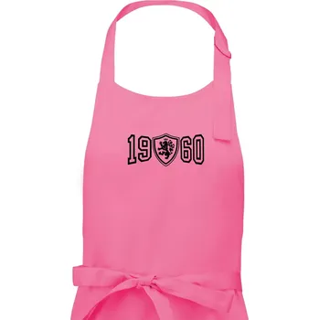 Kuchyňská zástěra Narozeninový motiv - znak - 1960 - Dámská zástěra na vaření - Univerzální velikost ( Růžová )