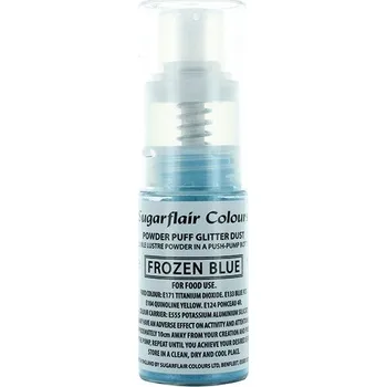 Potravinářské barvivo Prachový třpyt s rozprašovačem - Frozen Blue