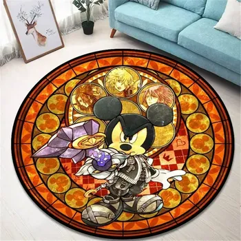 Koberec Kulatý koberec s herním motivem kingdom heart | herní koberec, kusový koberec - 3 , 120x120cm