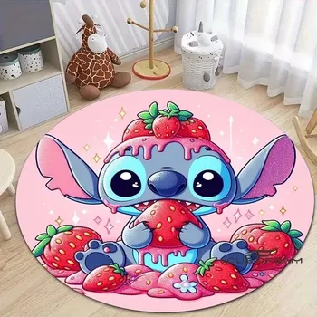 Koberec Kulatý dětský koberec se Stitch motivem | koberec, podložka - 3 , 80x80cm