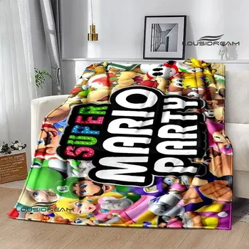 Dětská deka 3D deka mario bros pikniková přikrývka | dětská deka, teplá přikrývka - 20 , 150x180cm