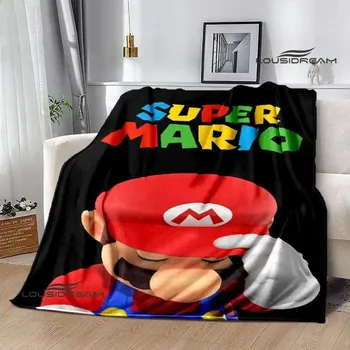 Dětská deka 3D deka mario bros pikniková přikrývka | dětská deka, teplá přikrývka - 23 , 100x150CM