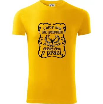 Blbý den na posedu - Viper FIT - Pánské zůžené tričko - S ( Žlutá )