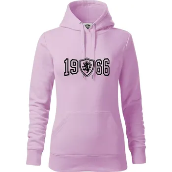 Dámská mikina Narozeninový motiv - znak - 1966 - Mikina dámská Cape s kapucí - S ( Orchid )