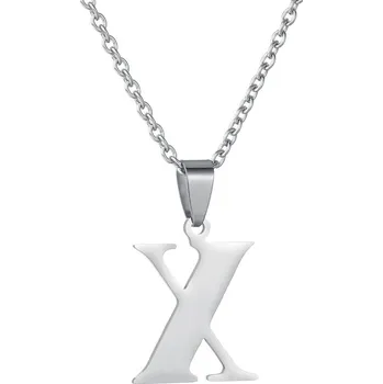 Náhrdelník Řetízek s písmenem pro muže i ženy | náhrdelník - X