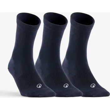 DECATHLON Vysoké tenisové ponožky RS160 3 páry modré 43/46 MODRÁ