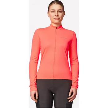 Pánské tričko VAN RYSEL Dámský dres na silniční cyklistiku s dlouhým rukávem Discover M RŮŽOVÁ|ČERVENÁ