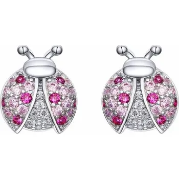 Náušnice Elenys stříbrné peckové náušnice Třpytivé berušky