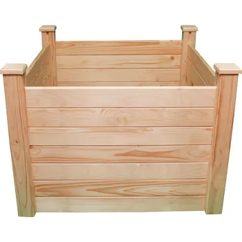 Pěstitelství vyvýšený záhon / truhlík LANITPLAST HOLZKISTE4 natur