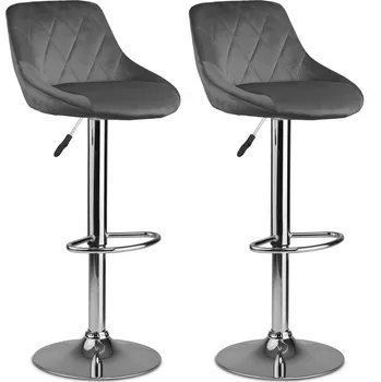 Barová židle Sofotel Barové židle Nerra - 2 kusy - šedá
