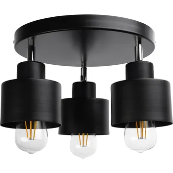 ORNO Černé nastavitelné svítidlo LISA 3x60W E27