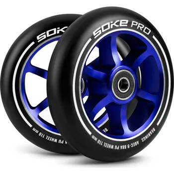 Kolečko k in-line bruslím Kolečka na freestyle koloběžku SOKE PRO 110mm 88A modrá 2 ks