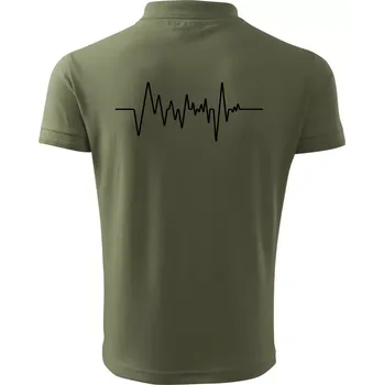 Pánská košile Ekg samostatné - Polokošile pánská Pique Polo 203 - 5XL ( Khaki )