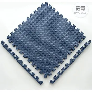 podložka na cvičení Protiskluzová sportovní podložka na cvičení | pěnová podložka, ochranná rohož - Modrý , 4 KS