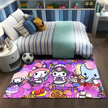 Koberec Roztomilý kulatý koberec Kuromi | dětský koberec, protiskluzová podložka - 9 , 80X120CM