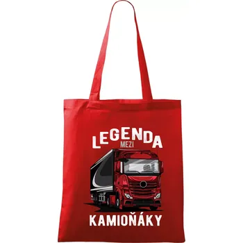 Nákupní taška Legenda mezi kamioňáky - Taška bavlněná - 42 x 38 cm ( Červená )