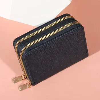 Peněženka Stylová malá peněženka na zip | dámská peněženka, malá peněženka - Tmavě modrá