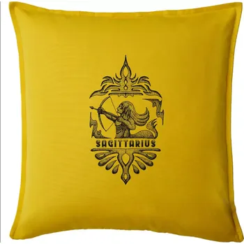 Polštář Sagittarius - vintage - Polštář 50x50 - 50x50 - Pouze potah ( Žlutá )