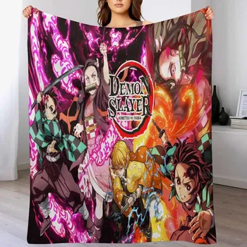 Dětská deka Anime deka slayer fluffy styl | deka, přikrývka - 1 , 150x180cm