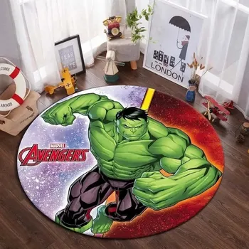 Koberec Avengers kulatý koberec Marvel pro děti | dětský koberec, kulatý koberec - 17 let , 80x80cm