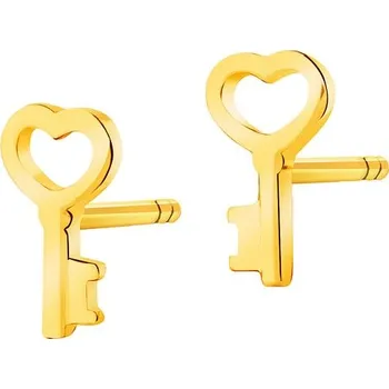 Náušnice Zlaté náušnice - Klíčky - K-706.01