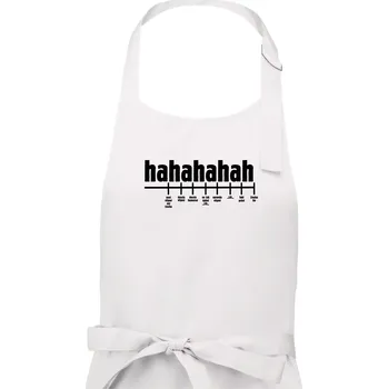 Kuchyňská zástěra Varianty smíchu - Pánská zástěra na vaření - Univerzální velikost ( Bílá )