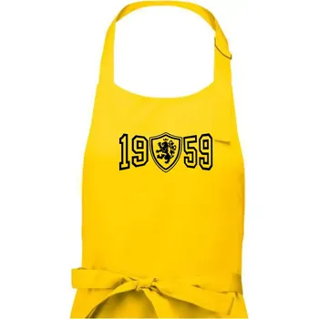 Kuchyňská zástěra Narozeninový motiv - znak - 1959 - Pánská zástěra na vaření - Univerzální velikost ( Žlutá )