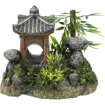Dekorace do akvária Nobby akvarijní dekorace Asijský chrám 15,5 x 10,5 x 12,5 cm